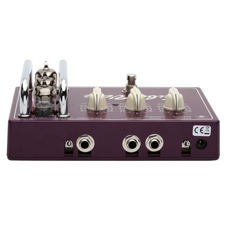 Side View of Effectrode Tube-Vibe Guitar pedal