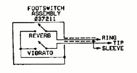 Schematic for the Fender dual latching foot switch