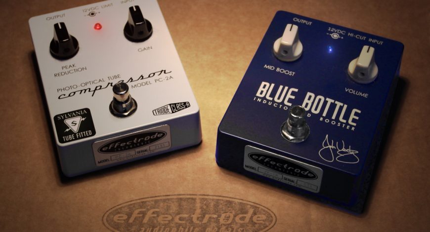 PC-2A compressor and Blue Bottle boost guitar pedals